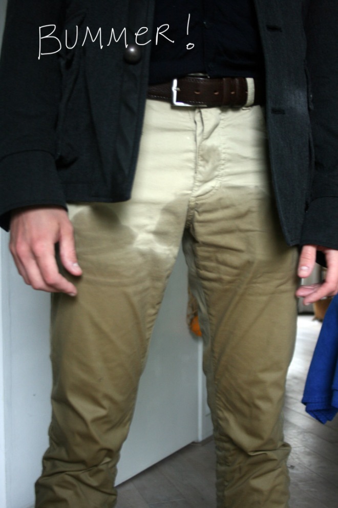 Graeme's wet pants